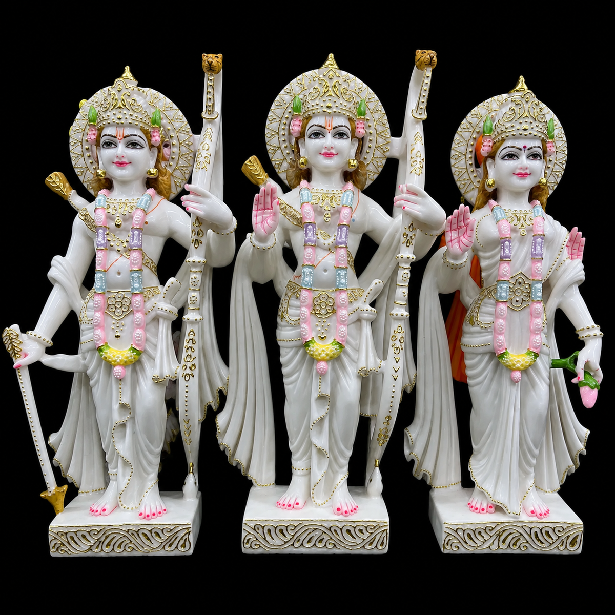 Ram Janaki Ram Sita Marble Murti - 9 Inch