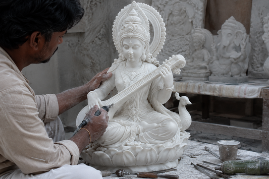 How Marble Murtis Are Crafted: The Art Behind Every Divine Sculpture