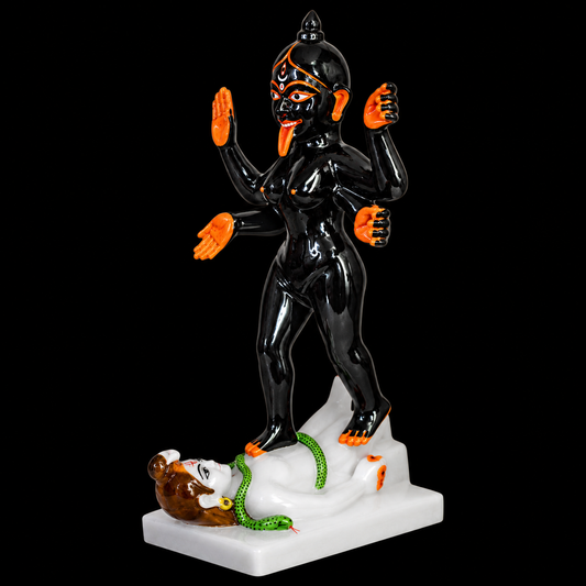 Dakshina Kali Maa Kali Marble Murti - 12 Inch