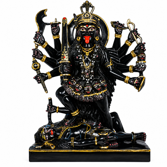 Kali Darshan Maa Kali Marble Murti - 9 Inch