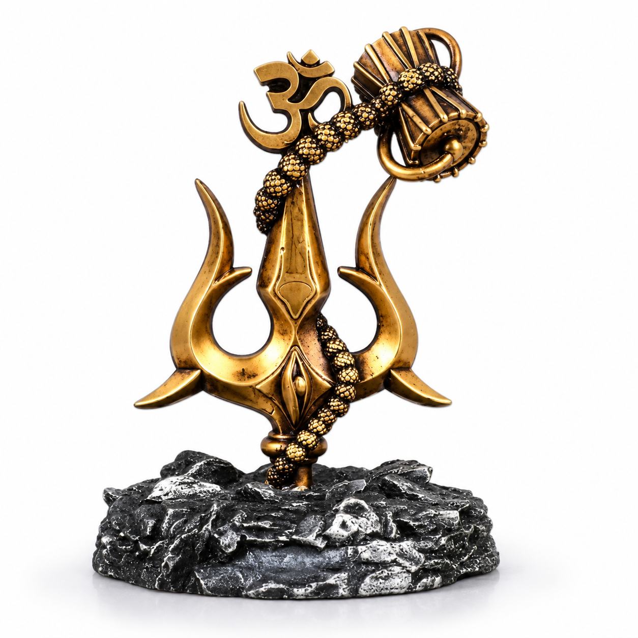 Mahadev Trishul Damru Dashboard Idol Front View