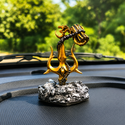 Mahadev Dashboard Idol in Car Interior