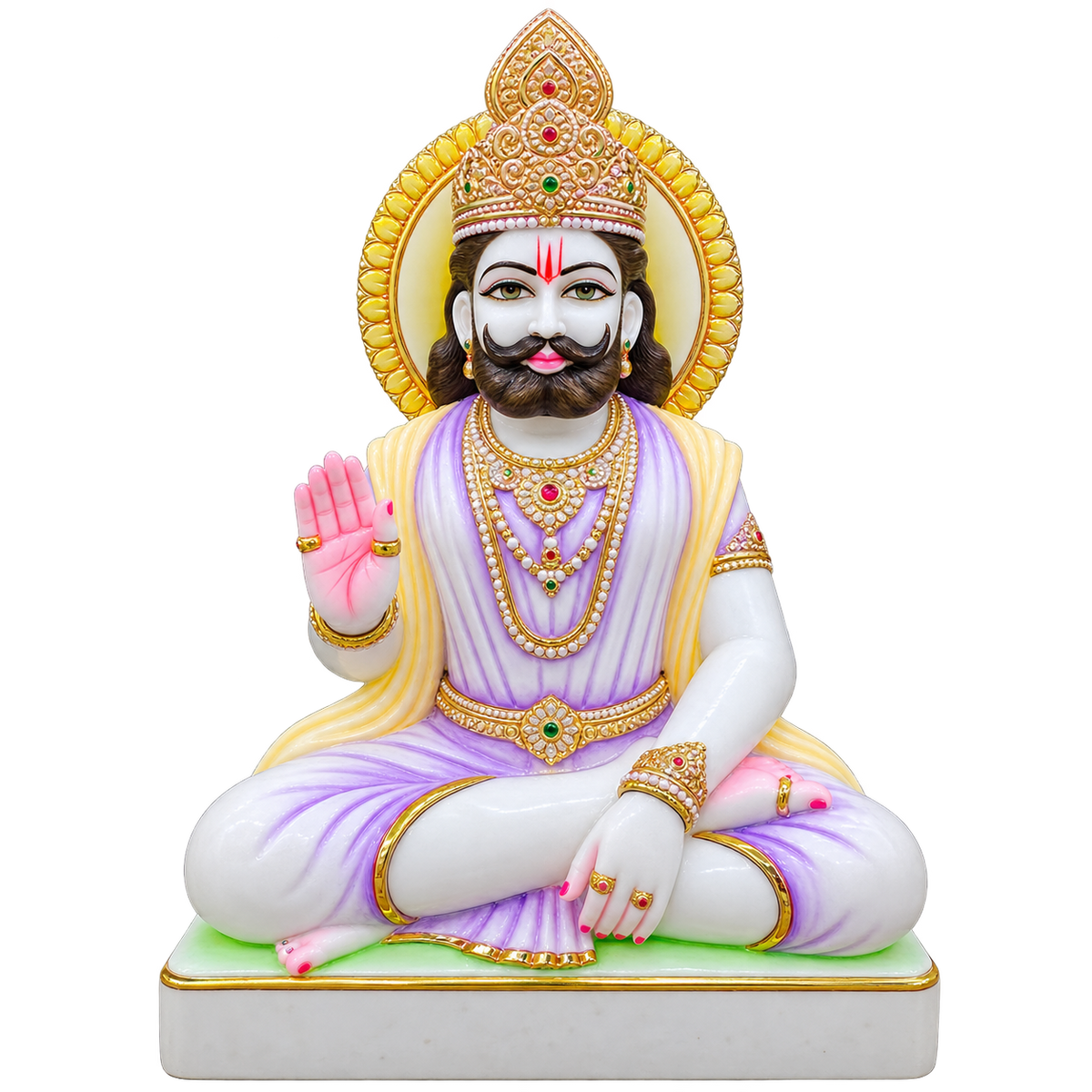 Ramdev Darshan Ramdev Ji Marble Murti - 9 Inch