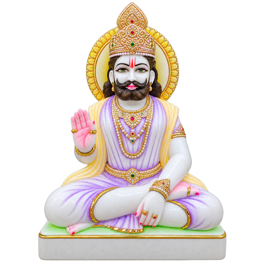 Ramdev Darshan Ramdev Ji Marble Murti - 9 Inch