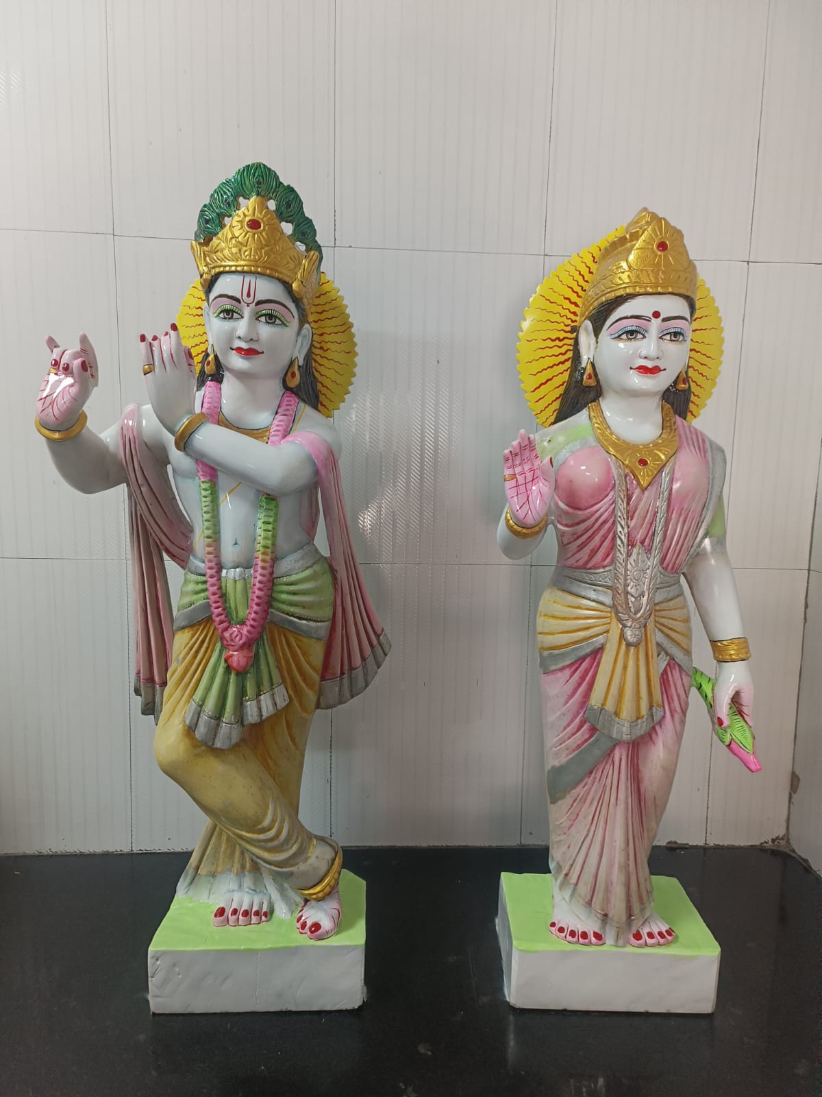 Radha Krishna Murti Restoration after