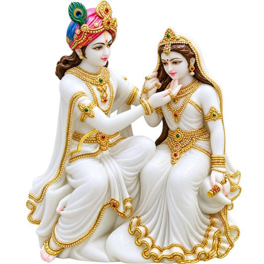 Madhav Darshan Krishna Ji Marble Murti - 9 Inch