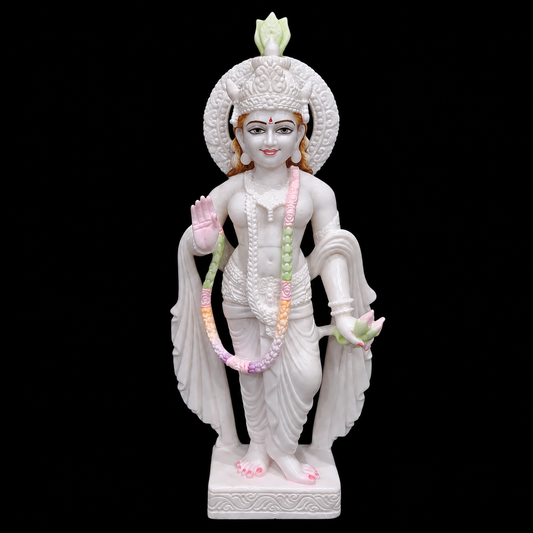 Radha Rani Marble Murti - 9 Inch