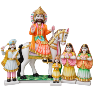 Baba Ramdev Parivar Marble Murti