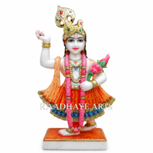 Divine Giriraj Bhagwan Marble Murti