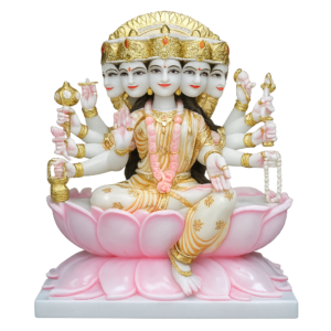 Panchmukhi Gayatri Mata Marble Murti