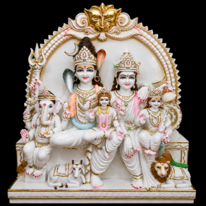 Parivar Darshan Shiv Parivar Marble Murti