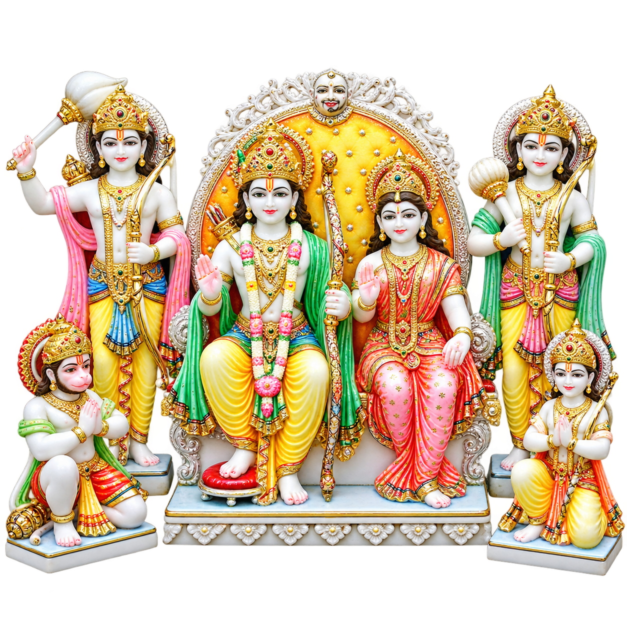 Shri Ram Darbar Marble Murti