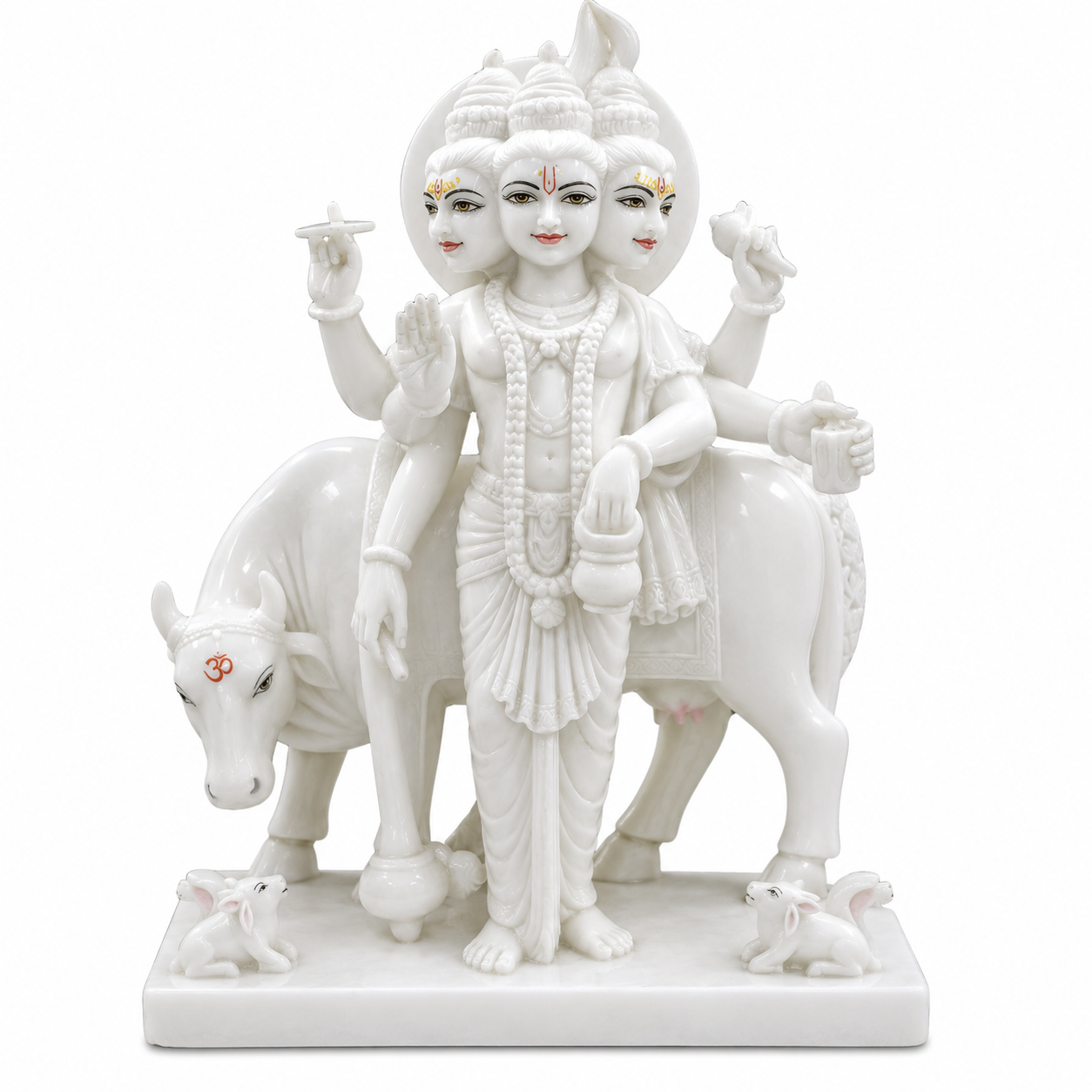 Datta Darshan Dattatreya Marble Murti