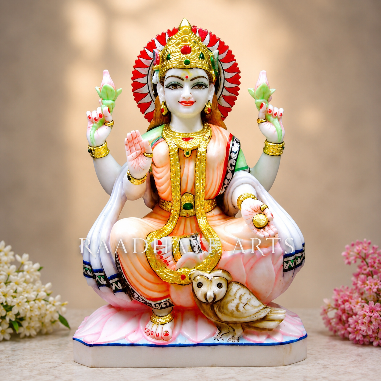 Maa Lakshmi Grace Marble Murti