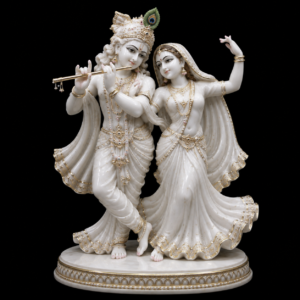 Vrindavan Ras Radha Krishna Marble Murti