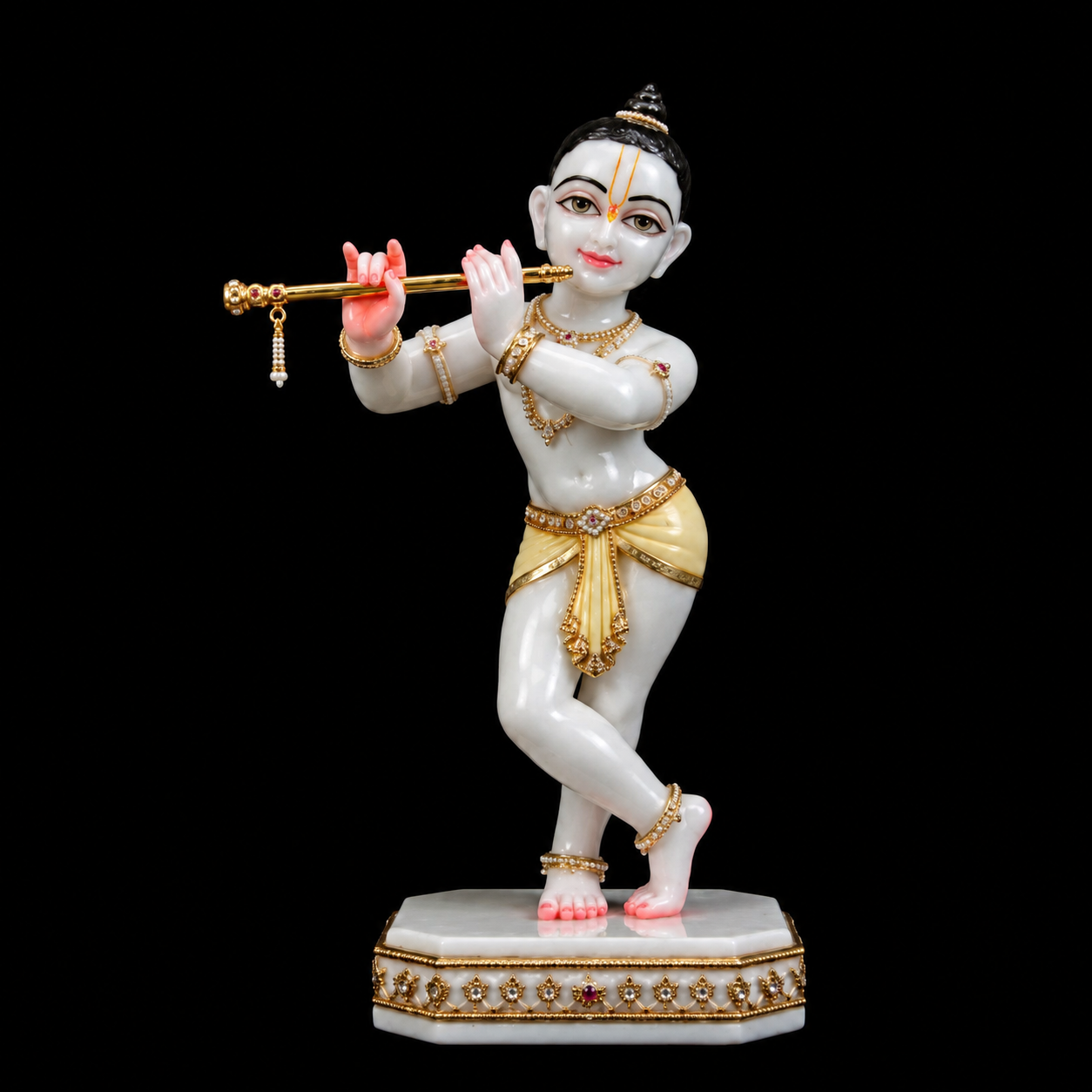 Madhur Murli Krishna Ji Marble Murti